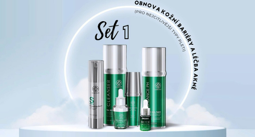 Set 1 - obnova kožní bariéry a léčba akné (pro nejcitlivější typy pleti)