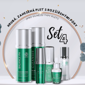 Set 4 - hrubá, zanesená pleť s rozšířenými póry (pro silnělší typy pleti)