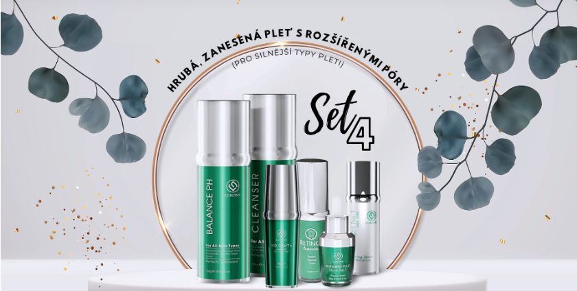 Set 4 - hrubá, zanesená pleť s rozšířenými póry (pro silnělší typy pleti)