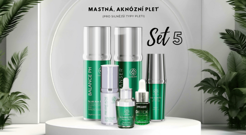 Set 5 - mastná, aknózní pleť (pro silnělší typy pleti)