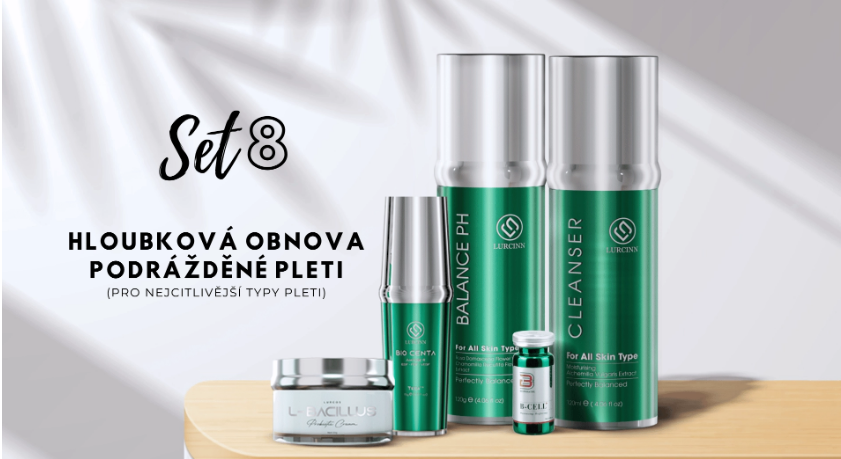 Set 8 - hloubková obnova podrážděné pleti (i pro nejcitlivější pleti)